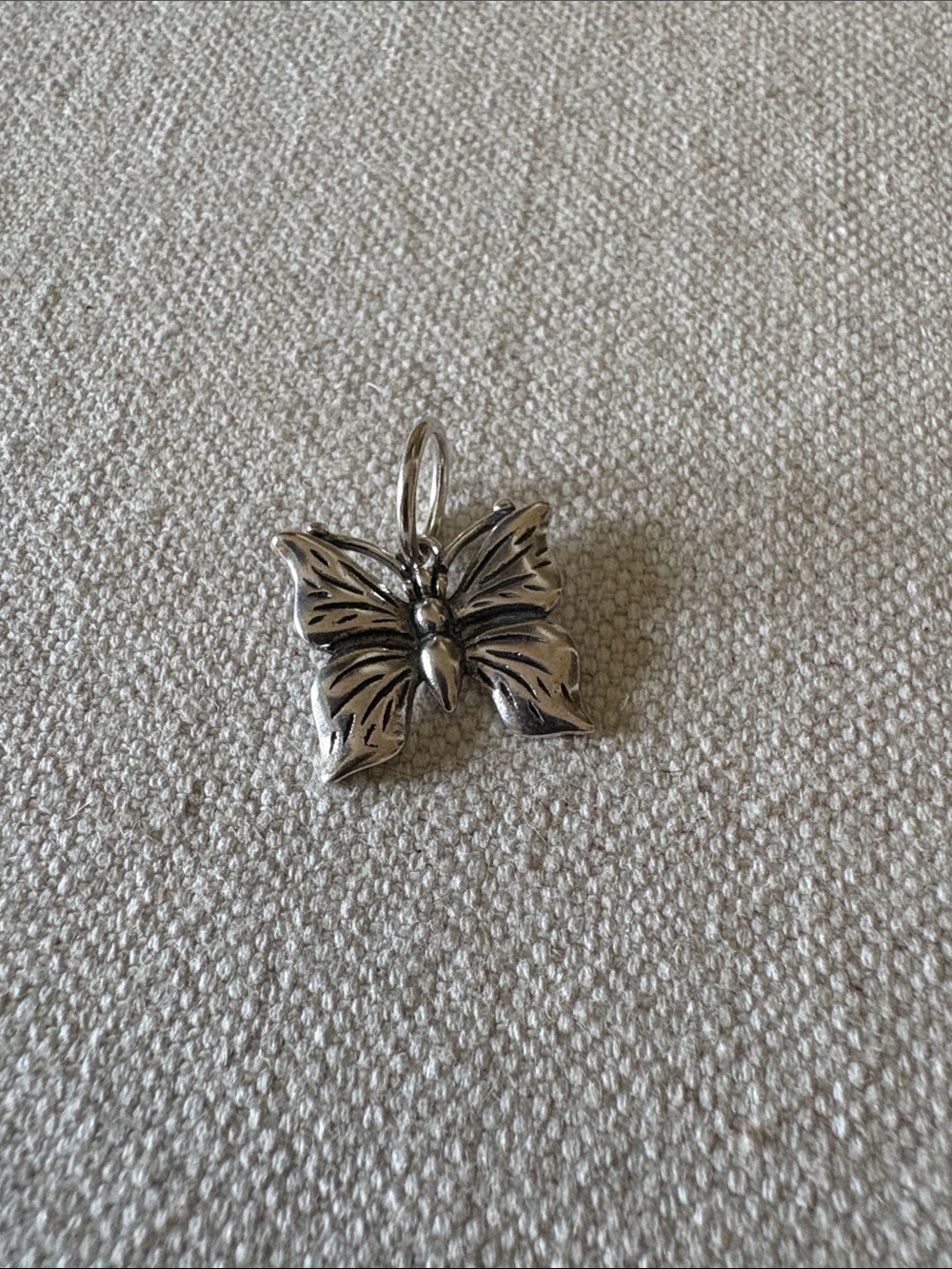 Sterling Silver Butterfly Pendant - Silver Butterfly Charm